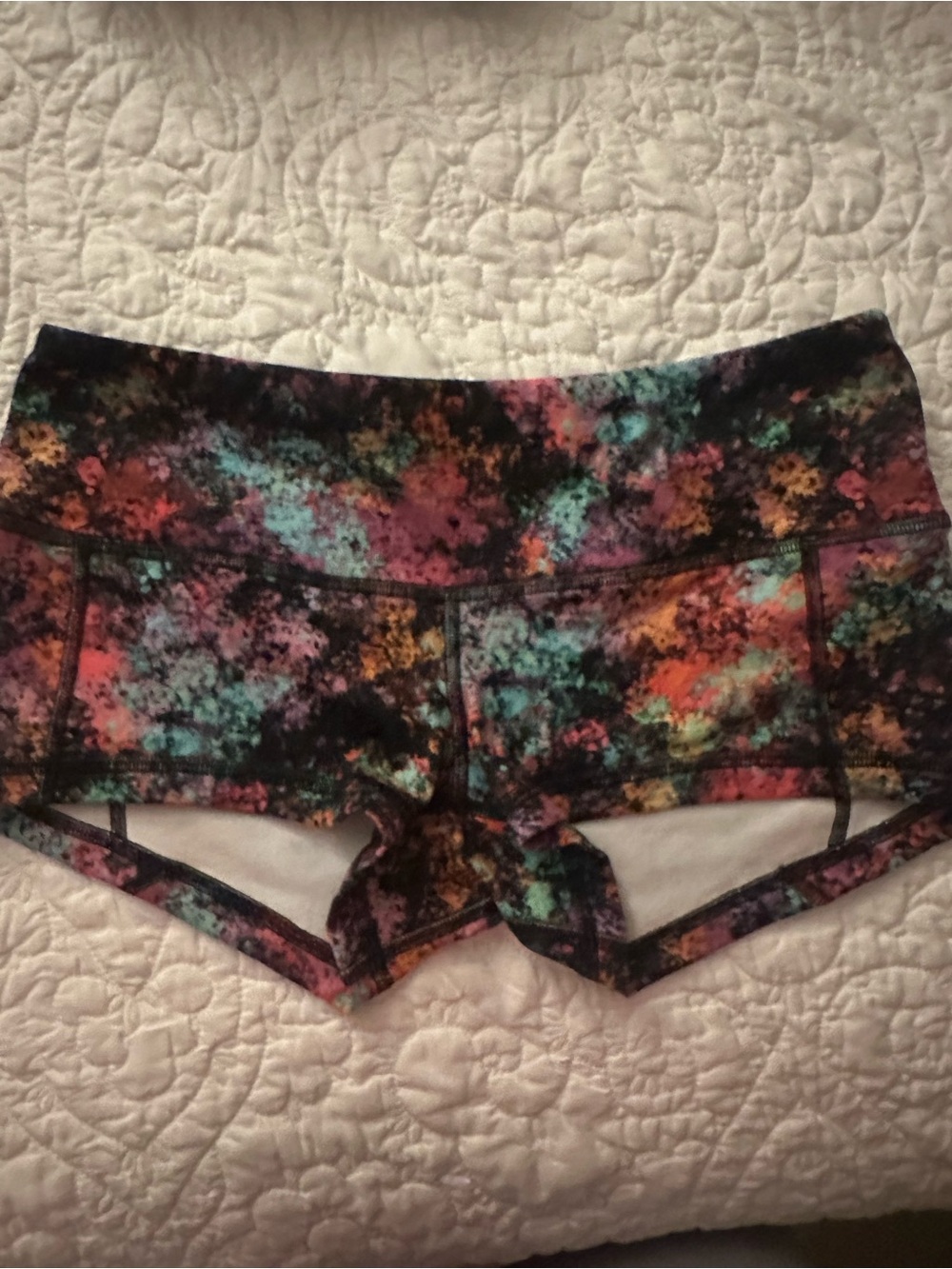 Fleo Multicolor Splash Athletic Shorts